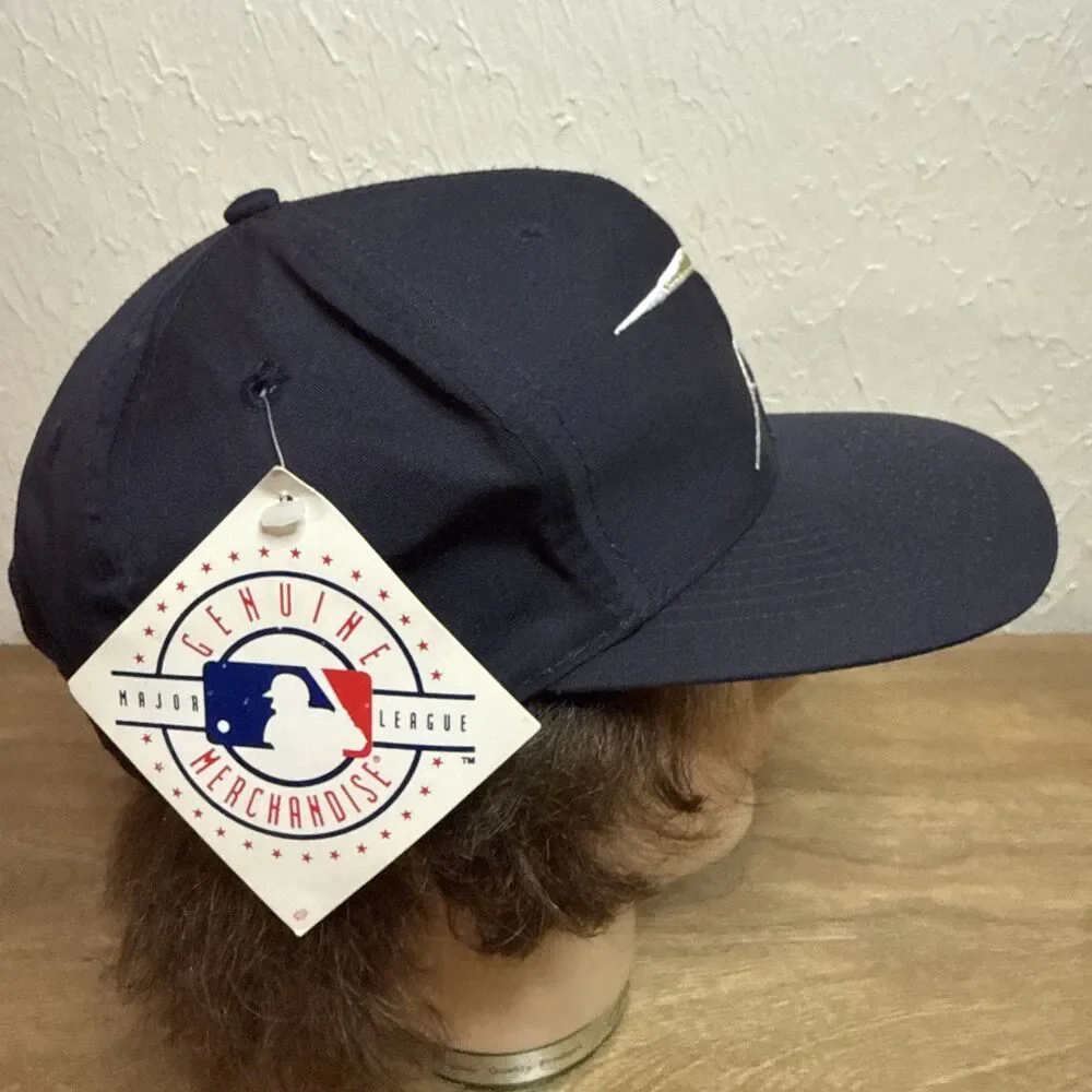 Vintage Houston Astros Gold Star Logo 7 90s Snapback Cap Hat MLB Oshmans NWT NOS